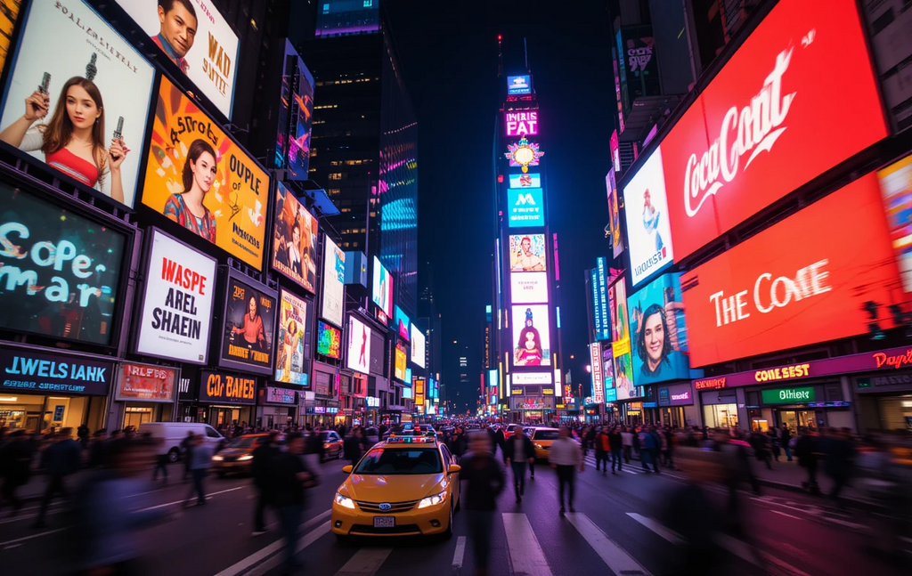Times Square Night Lights My Store