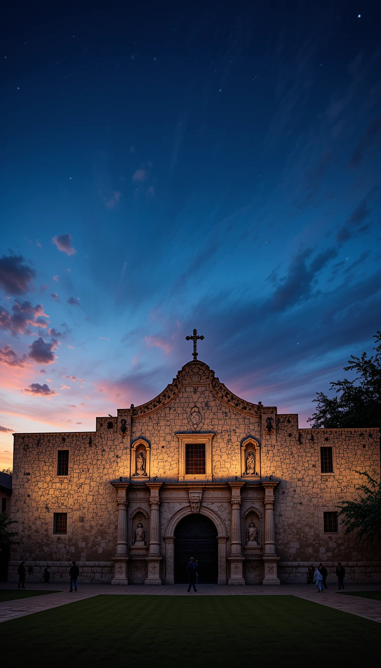 Historic Mission Church at Dusk My Store