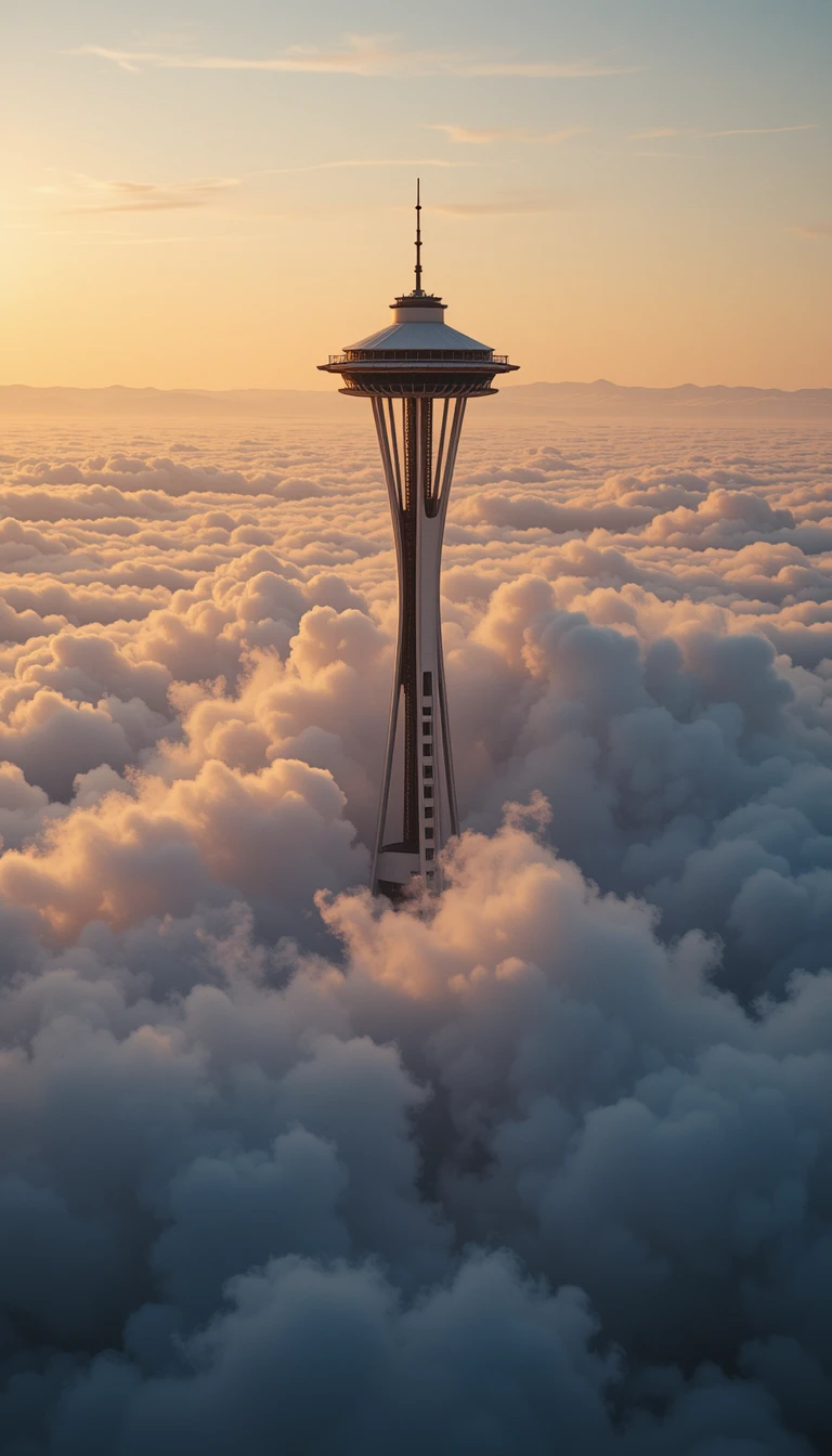 Space Needle Above the Clouds My Store