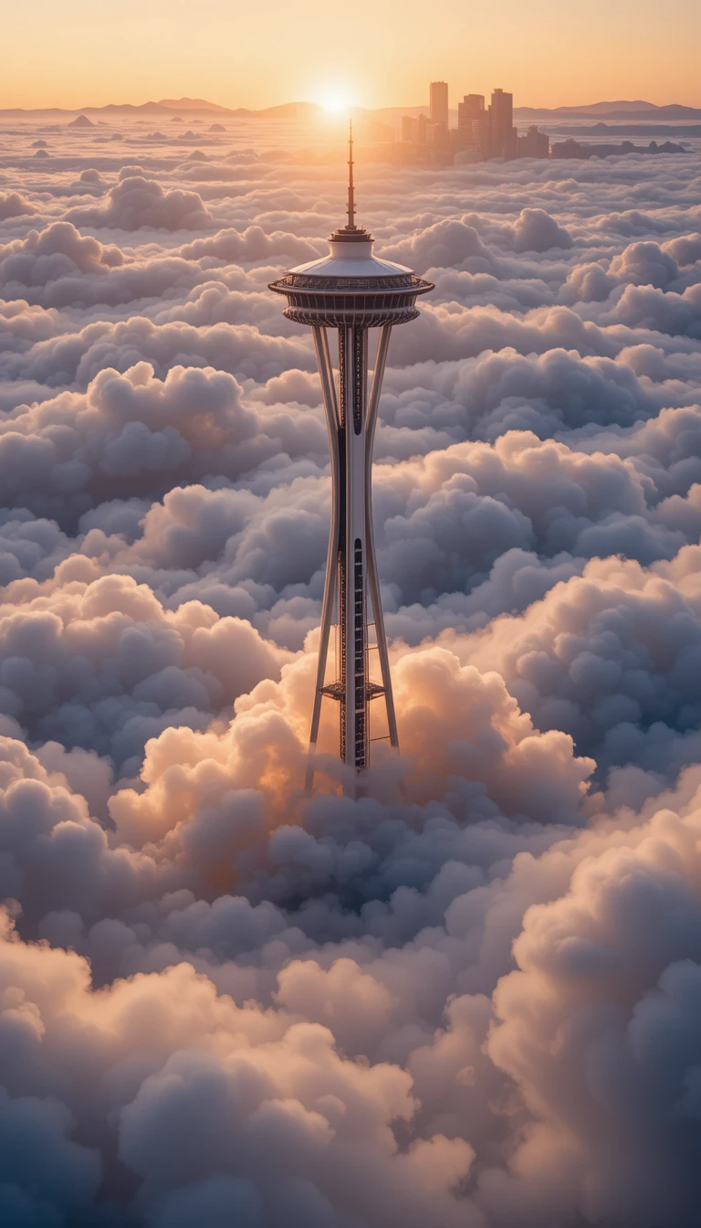 Space Needle Above the Clouds My Store