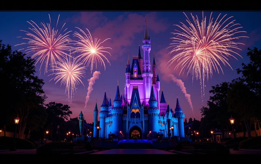 Cinderella Castle Fireworks Display My Store