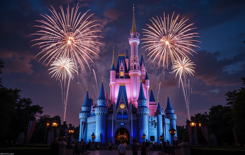 Cinderella Castle Fireworks Display My Store