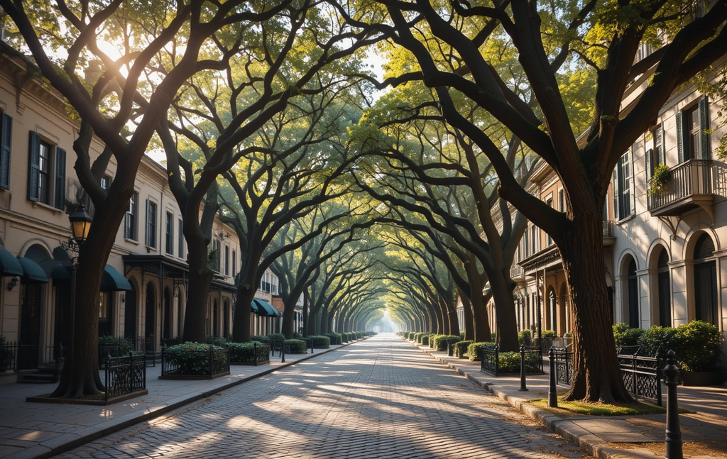Savannah Oak-Lined Historic Street My Store