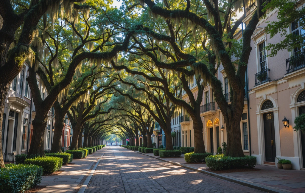 Savannah Oak-Lined Historic Street My Store