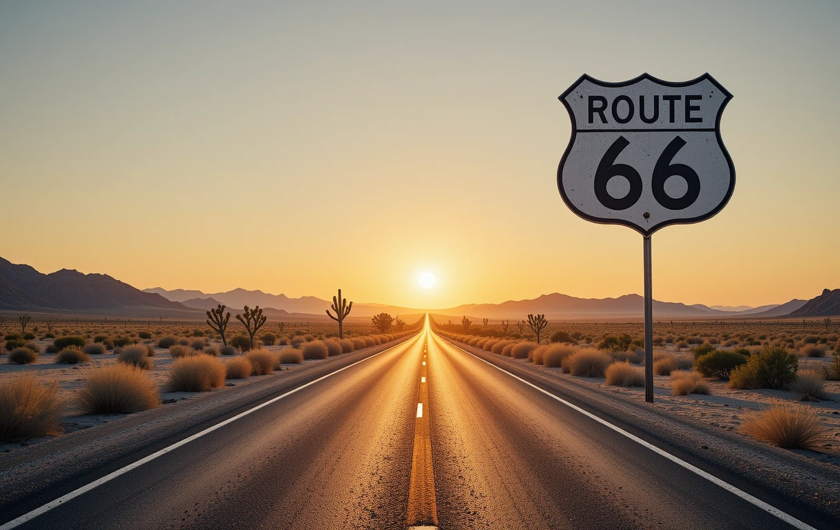 Route 66 Desert Sunrise My Store