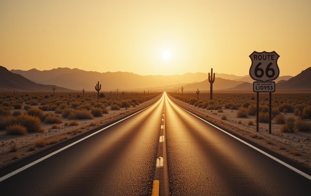 Route 66 Desert Sunrise My Store