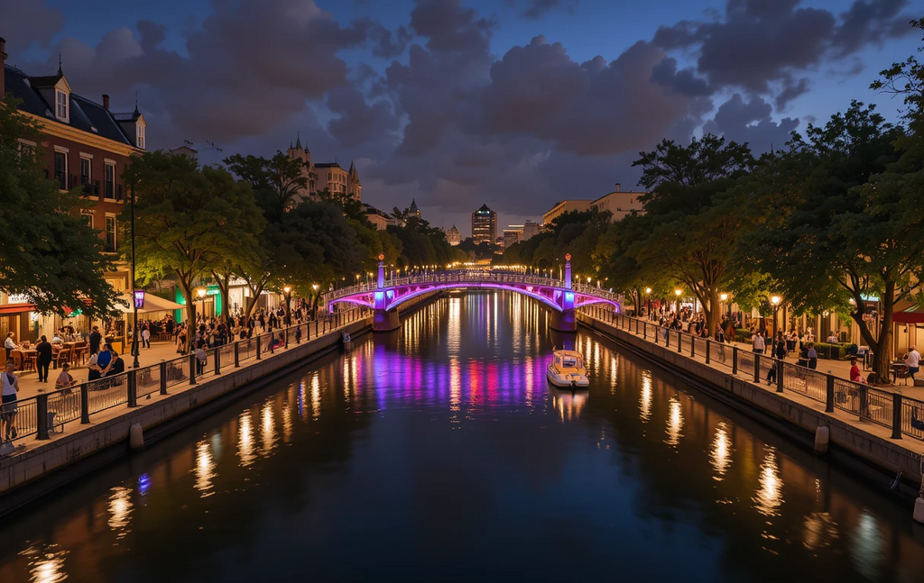 San Antonio River Walk Night My Store