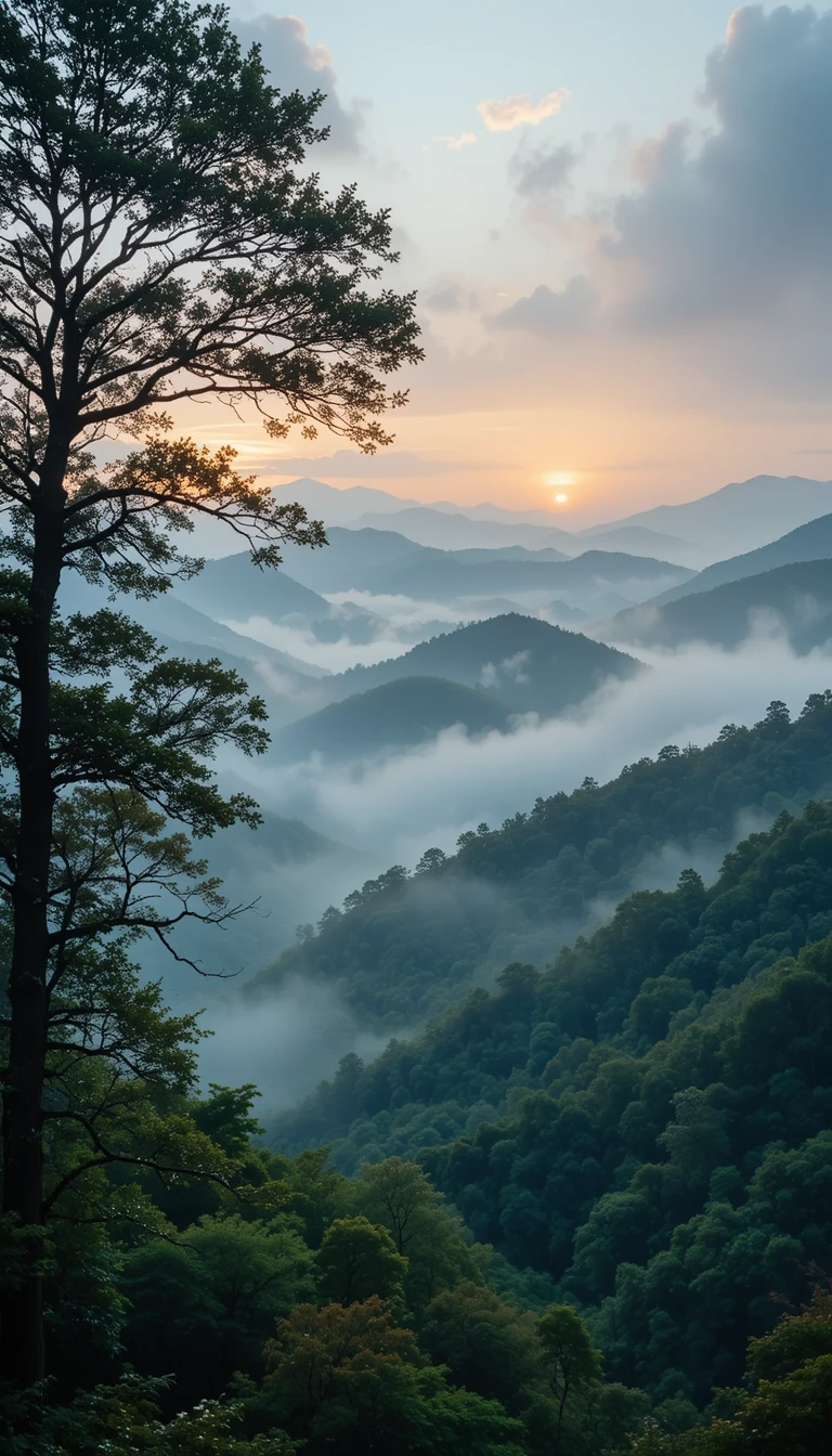 Tropical Jungle Waterfall Paradise - Palm Fronds Hibiscus Falls My Store