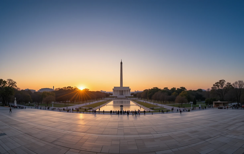 Washington DC Sunset Monument - Washington Monument Mall My Store