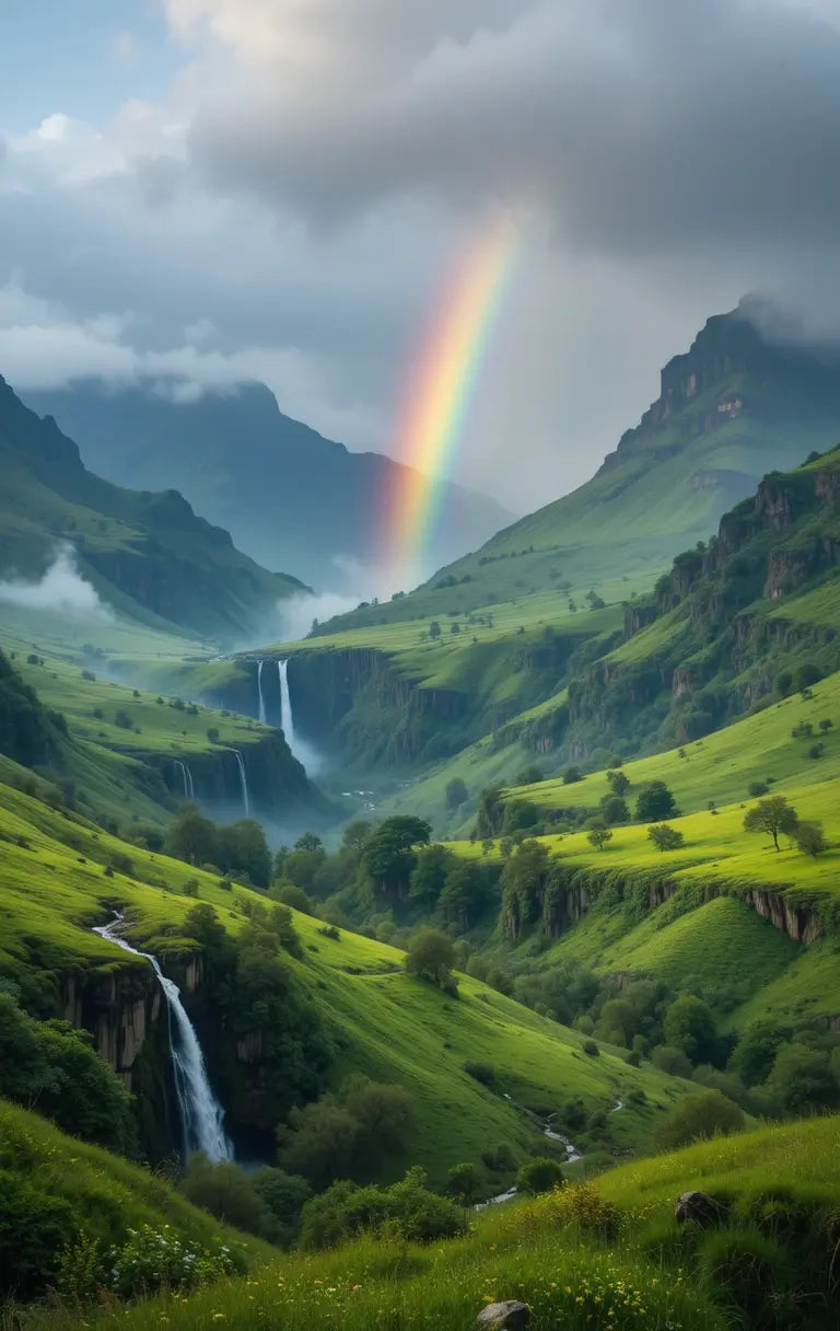 Majestic Waterfall Landscape Print My Store