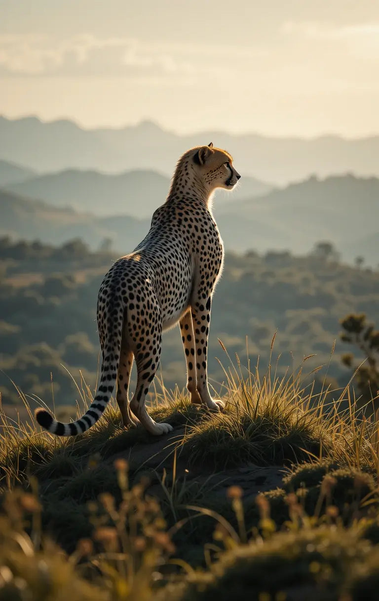 Cheetah at Sunset Wall Art My Store