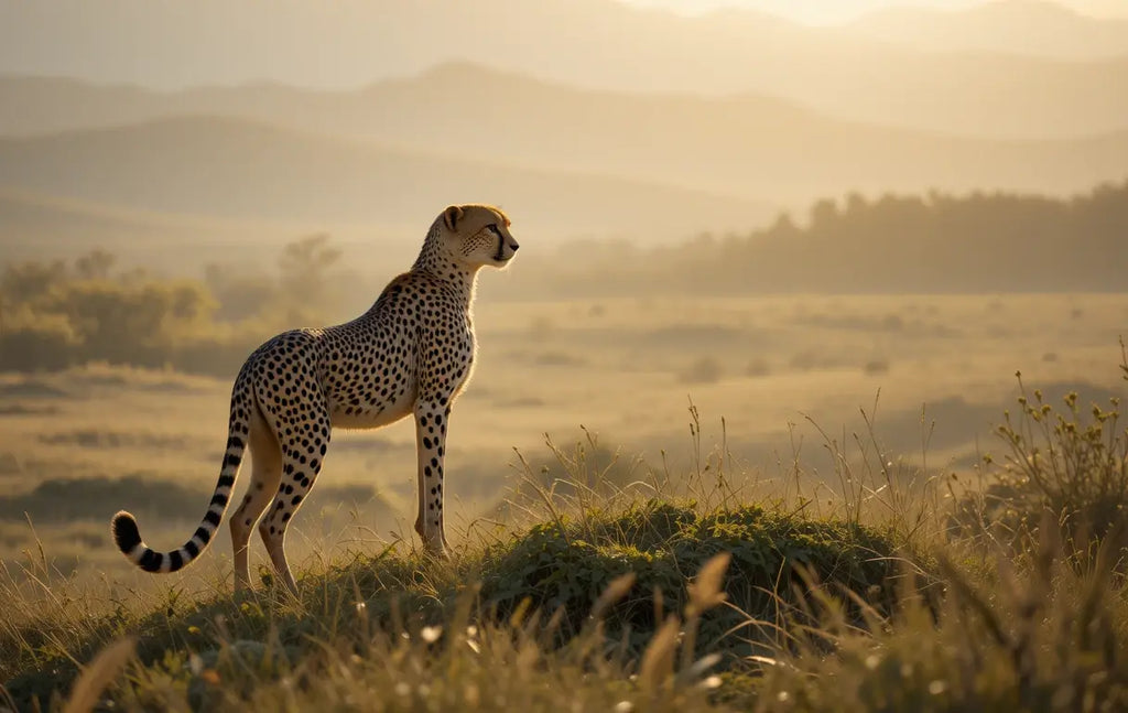 Cheetah at Sunset Wall Art My Store