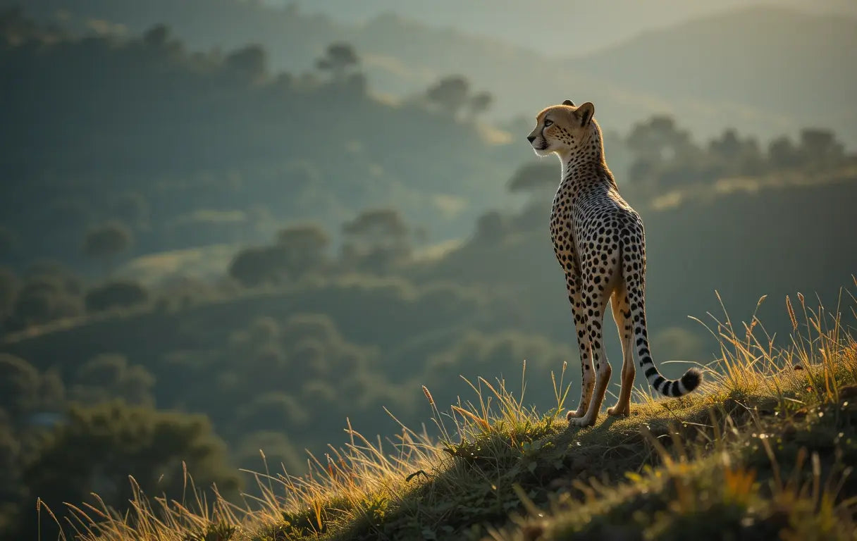 Cheetah at Sunset Wall Art My Store