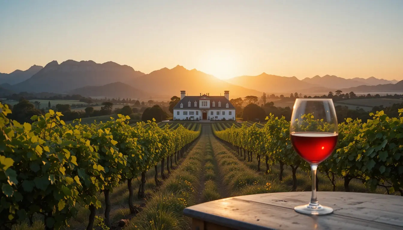 Vineyard Sunset Wall Art Print My Store