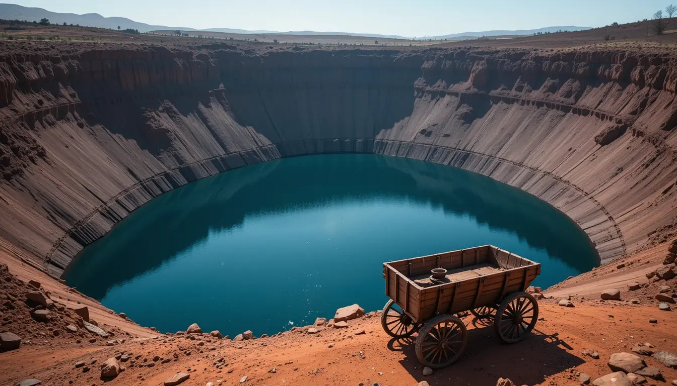 Crater Lake with Wooden Cart My Store