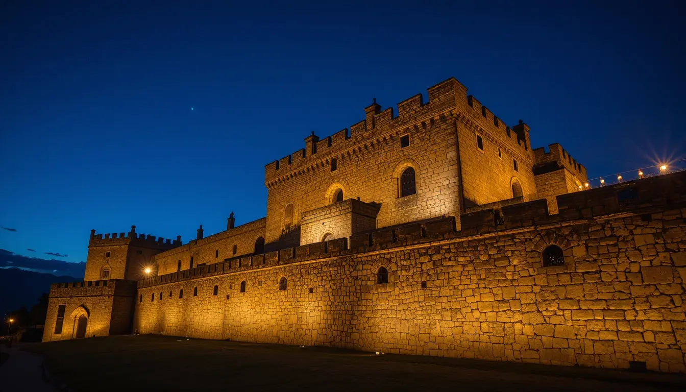 Majestic Medieval Castle Wall Art – Twilight Fortress Canvas My Store
