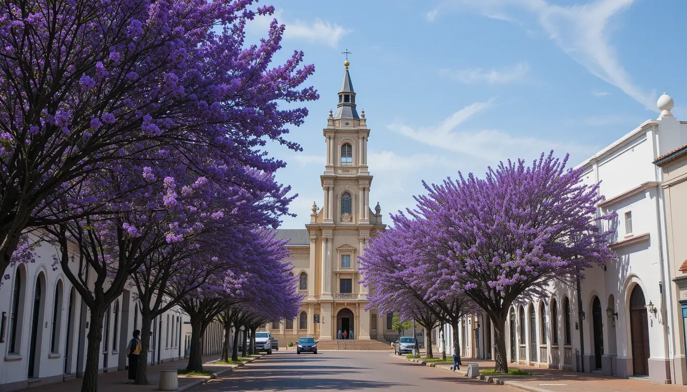 Purple Blossom Cathedral Street Art My Store