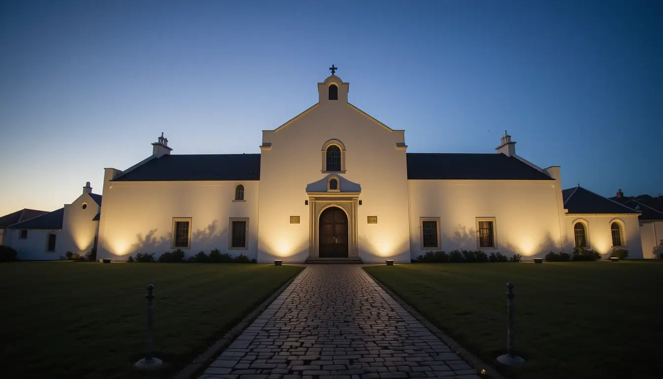 Classic Mansion at Dusk – Architectural Wall Print My Store