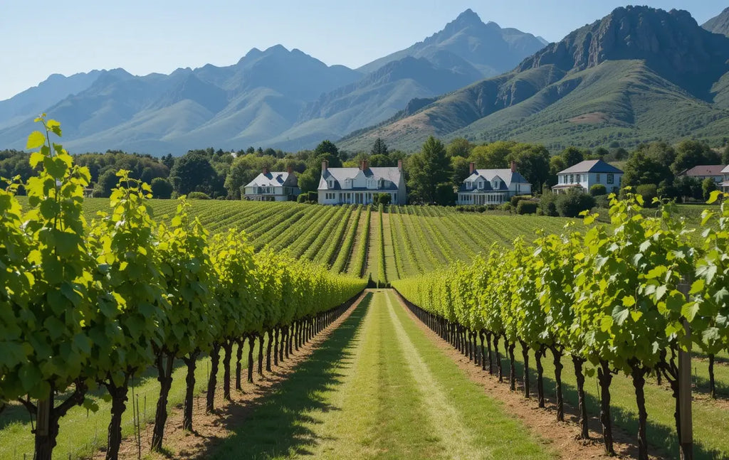 Green Vineyard Landscape Wall Mural – Tranquil Farm Scene My Store