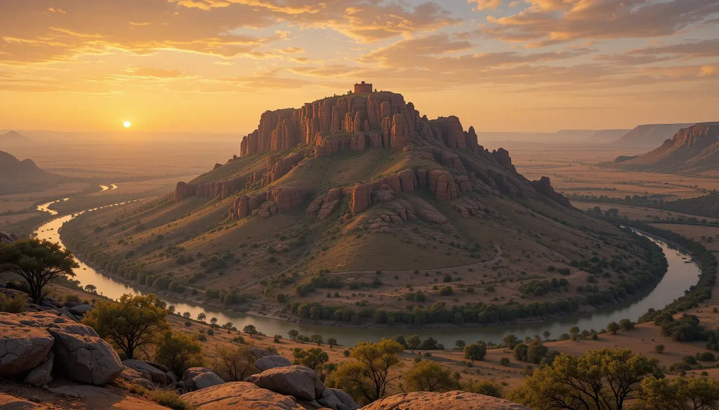 Golden Sunset Mesa River Wall Art My Store