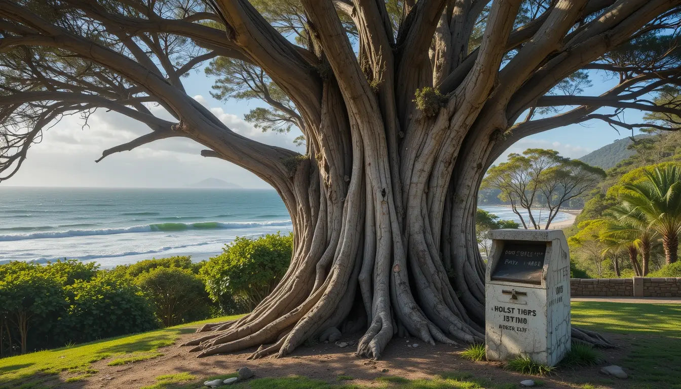 Giant Boot Tree Art Print - Coastal Nature Decor My Store