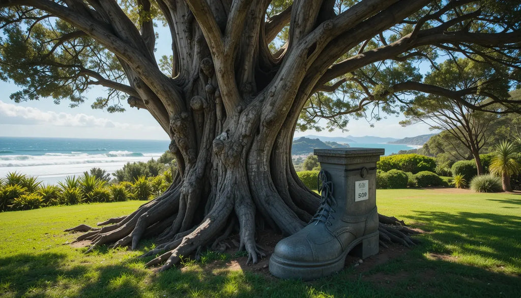 Giant Boot Tree Art Print - Coastal Nature Decor My Store