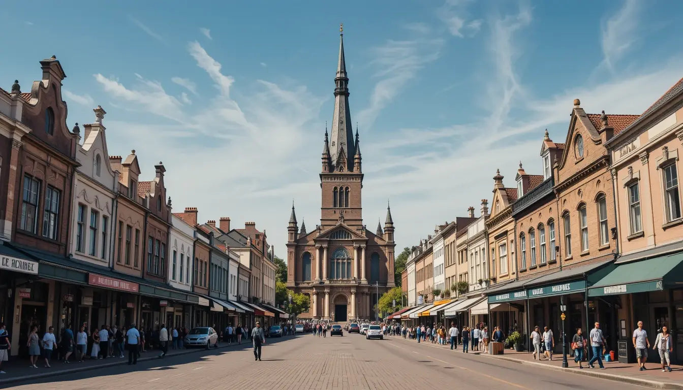 Historic Street Art Print - Urban Church Decor My Store