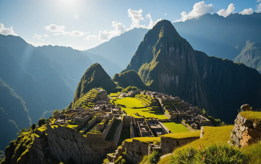 Mystical Mountain Ruins at Dawn My Store