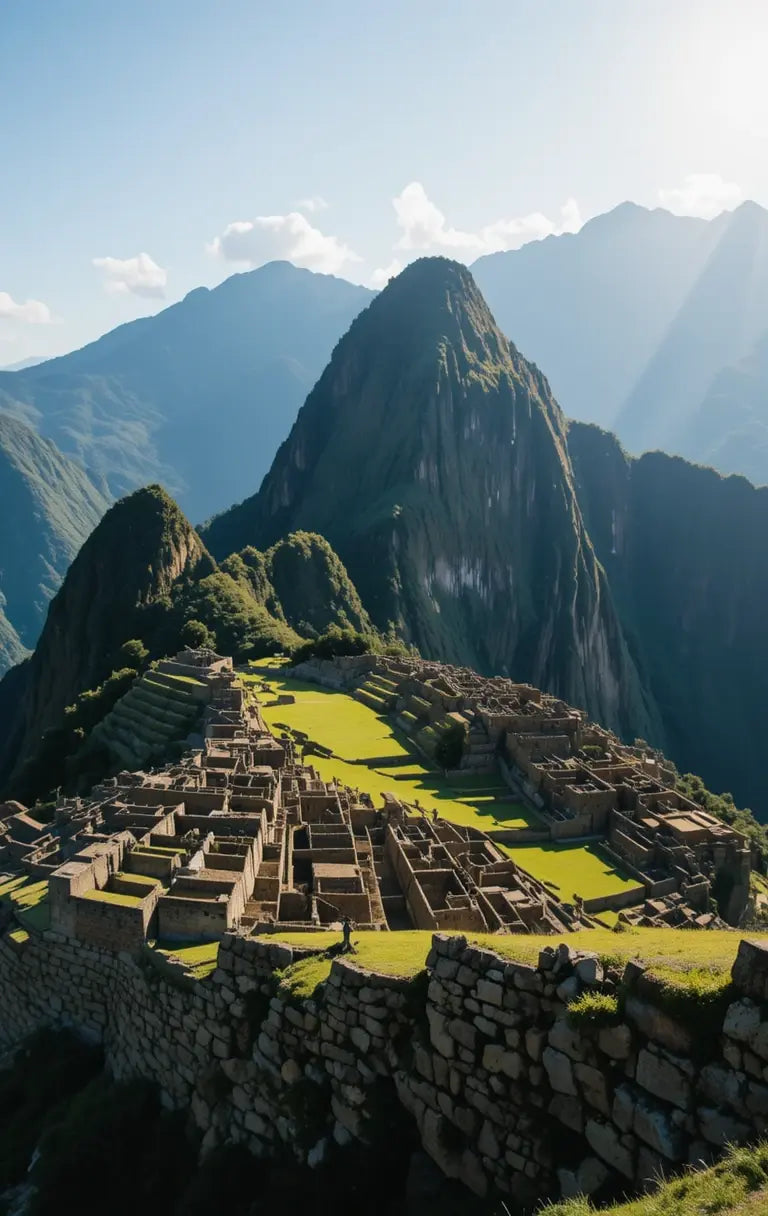 Mystical Mountain Ruins at Dawn My Store