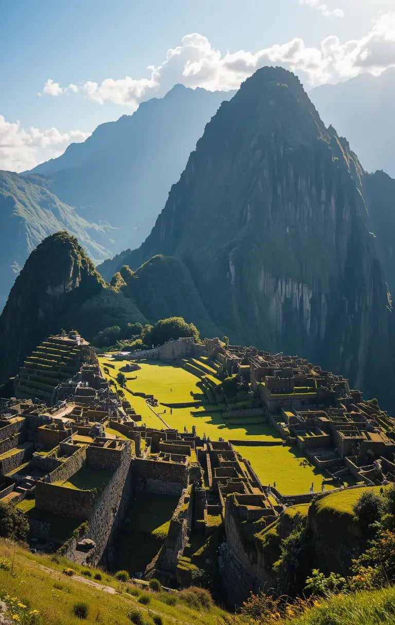 Mystical Mountain Ruins at Dawn My Store