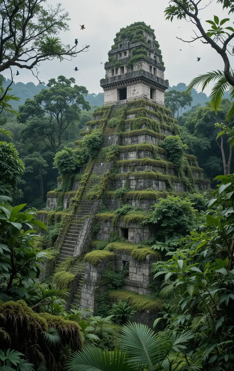 Ancient Jungle Pyramids Print My Store