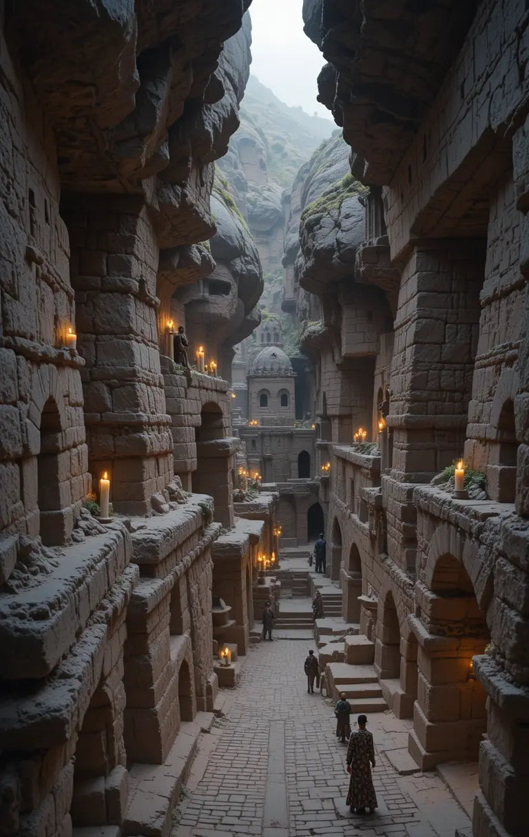 Mes Aynak Ancient Buddhist Caves Afghanistan - Mystical Digital Print - My Store