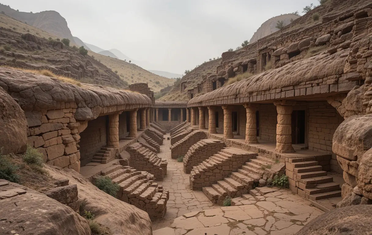 Mes Aynak Ancient Buddhist Caves Afghanistan - Mystical Digital Print - My Store