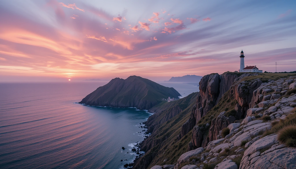Coastal Lighthouse at Sunset My Store