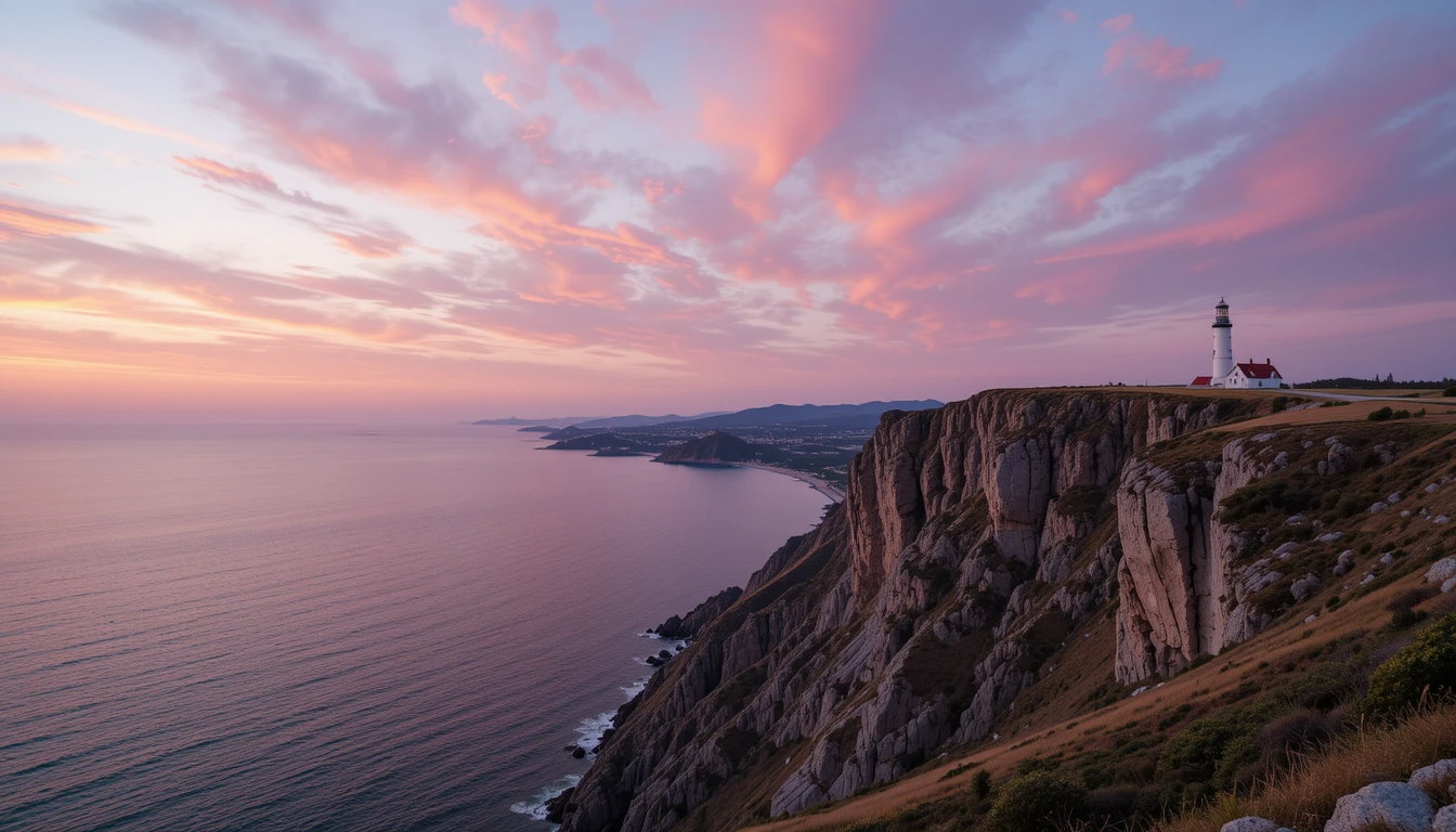 Coastal Lighthouse at Sunset My Store