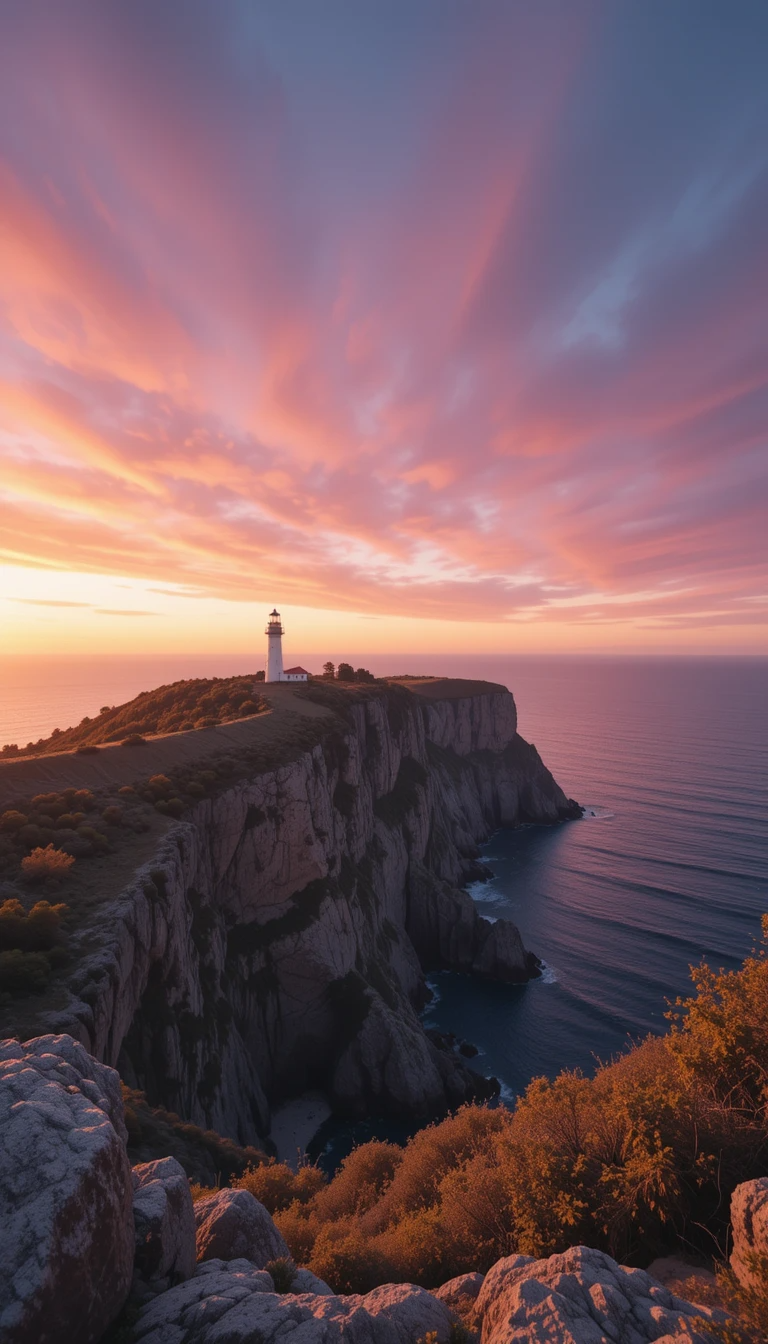 Coastal Lighthouse at Sunset My Store