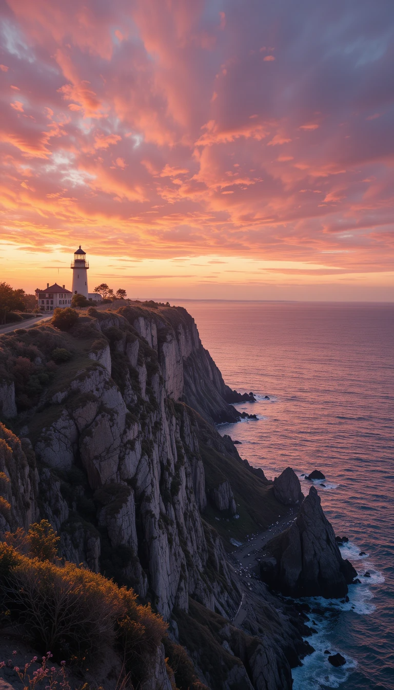 Coastal Lighthouse at Sunset My Store