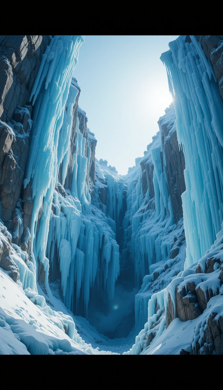 Frozen Icefall Waterfall in Arctic Canyon My Store