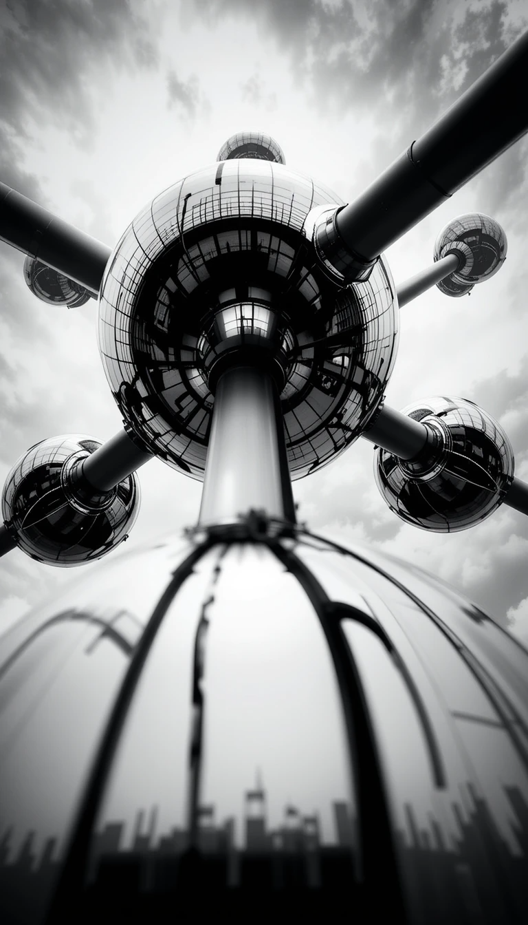 Marina Bay Sands at Night - Striking Black and White Modern Skyline Print, Singapore