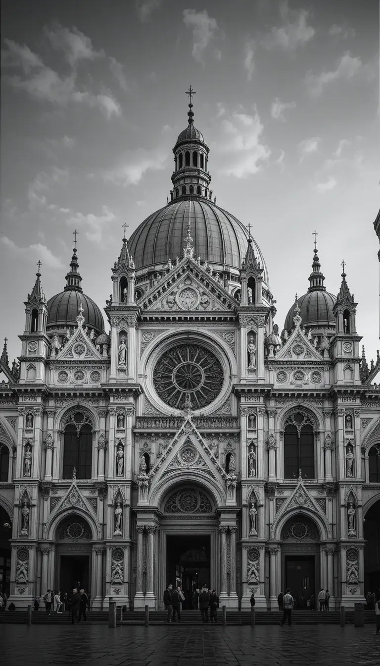 Petronas Towers Canvas - Black & White City Photography My Store