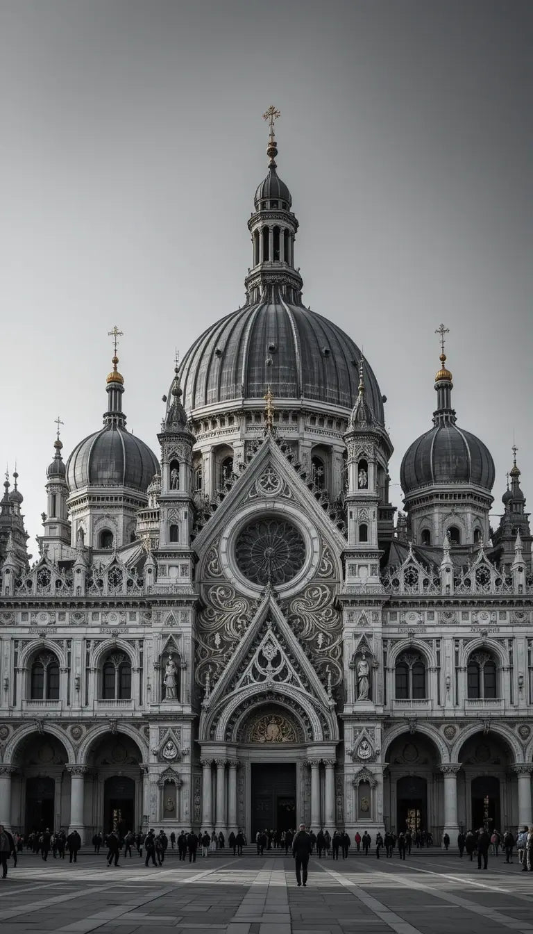 Petronas Towers Canvas - Black & White City Photography My Store