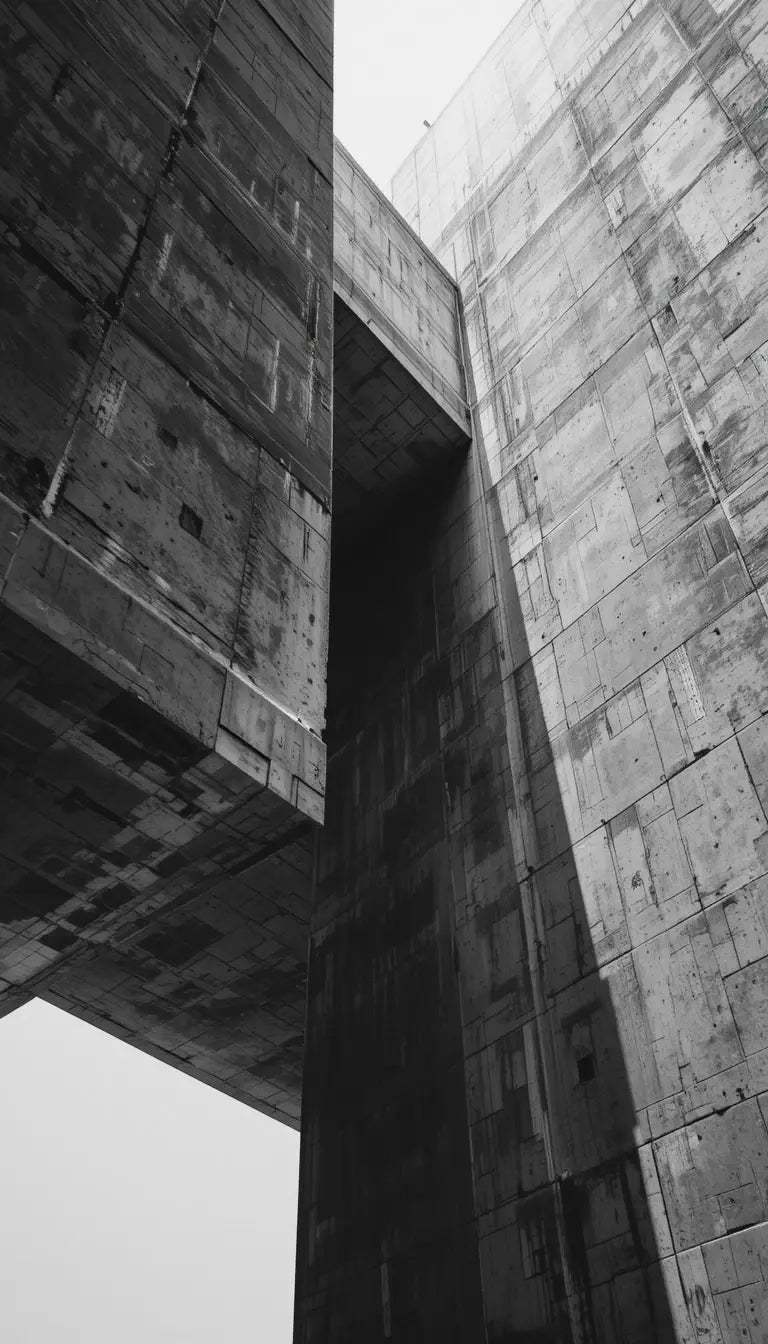 Abstract Concrete Architecture Photo - Monochrome My Store