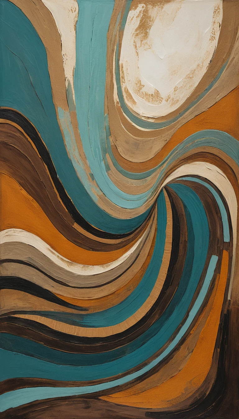 Mixture of Paints on Wall Art